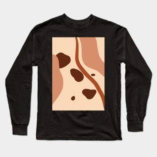 Abstract Earth Tones 4 Long Sleeve T-Shirt